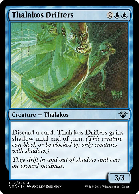 Thalakos Drifters, carta Magic di tipo Creature — Thalakos illustrata da Andrew Robinson