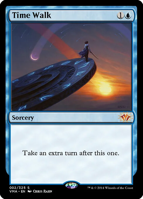 Time Walk, carta Magic di tipo Sorcery illustrata da Chris Rahn