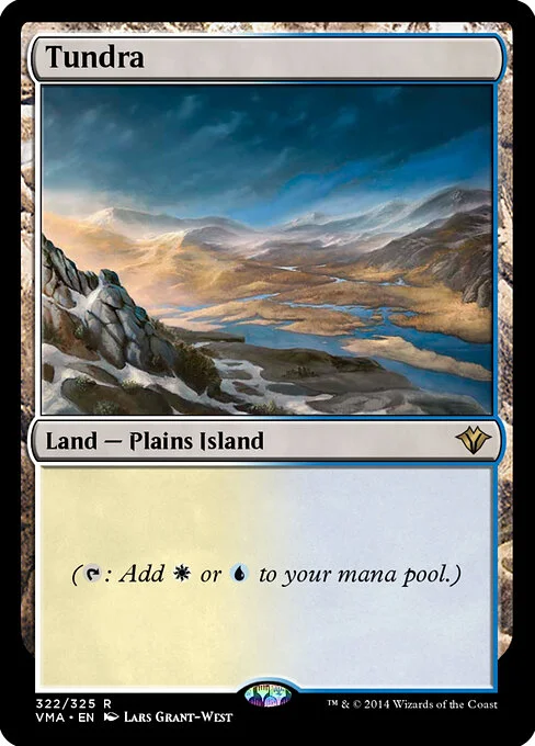 Tundra, carta Magic di tipo Land — Plains Island illustrata da Lars Grant-West