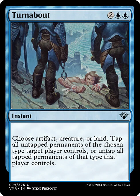 Turnabout, carta Magic di tipo Instant illustrata da Steve Prescott