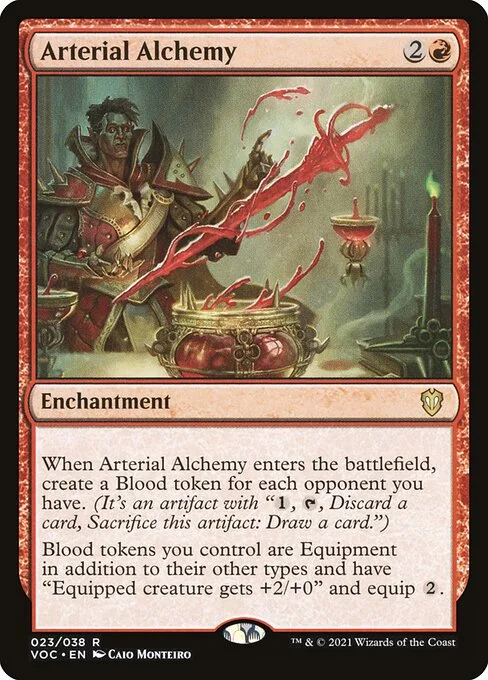 Arterial Alchemy, carta Magic di tipo Enchantment illustrata da Caio Monteiro
