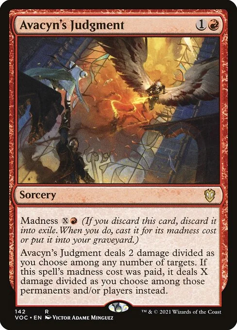 Avacyn's Judgment, carta Magic di tipo Sorcery illustrata da Victor Adame Minguez