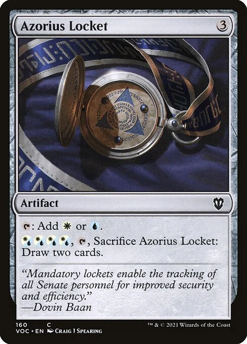 Azorius Locket, carta Magic di tipo Artifact illustrata da Craig J Spearing