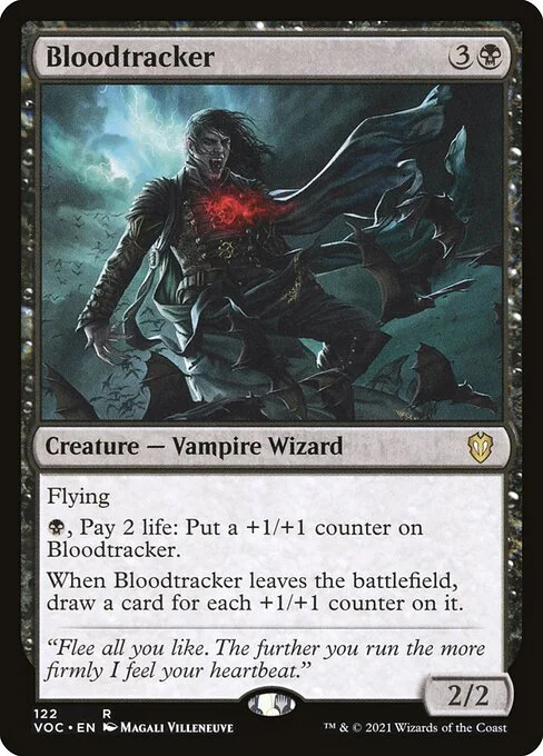 Bloodtracker, carta Magic di tipo Creature — Vampire Wizard illustrata da Magali Villeneuve