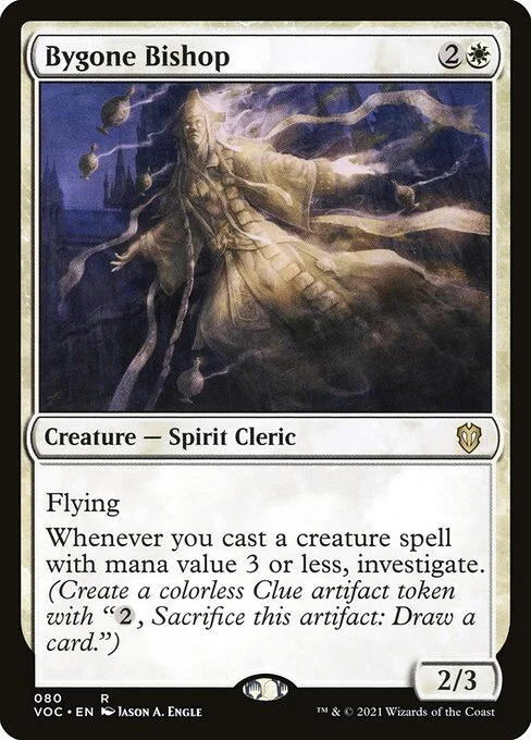Bygone Bishop, carta Magic di tipo Creature — Spirit Cleric illustrata da Jason A. Engle