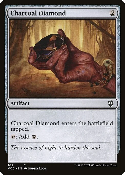 Charcoal Diamond, carta Magic di tipo Artifact illustrata da Lindsey Look