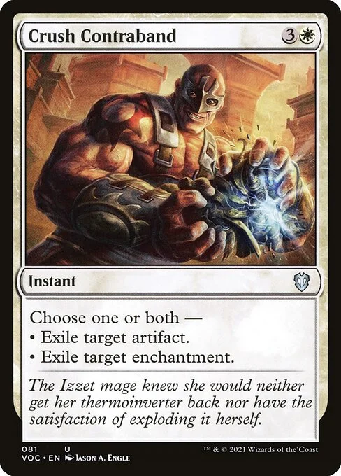 Crush Contraband, carta Magic di tipo Instant illustrata da Jason A. Engle
