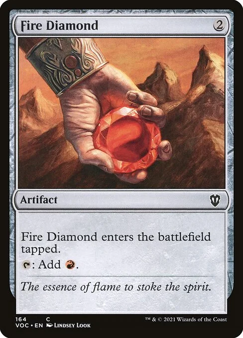 Fire Diamond, carta Magic di tipo Artifact illustrata da Lindsey Look