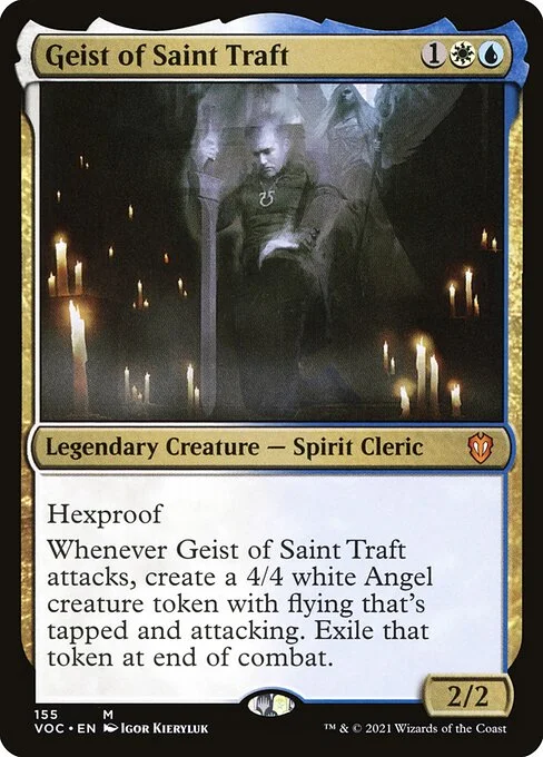 Geist of Saint Traft, carta Magic di tipo Legendary Creature — Spirit Cleric illustrata da Igor Kieryluk