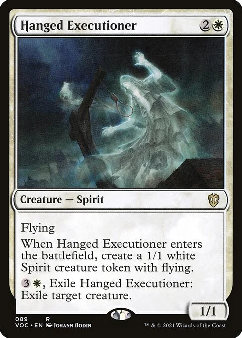 Hanged Executioner, carta Magic di tipo Creature — Spirit illustrata da Johann Bodin