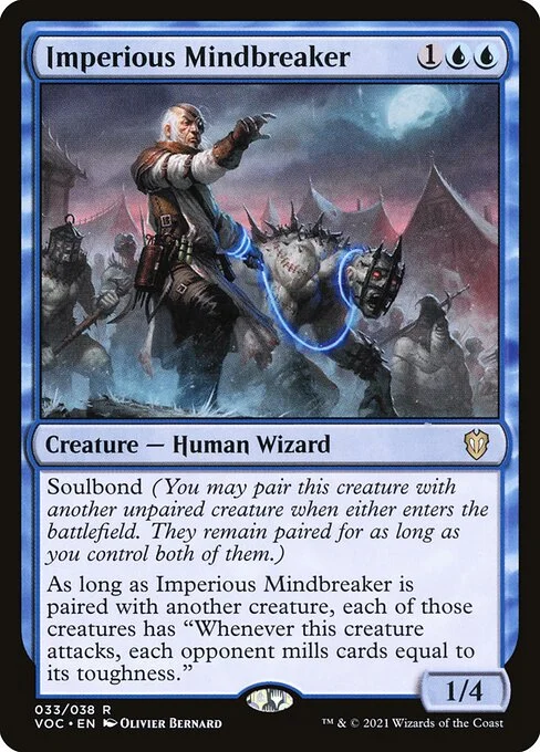 Imperious Mindbreaker, carta Magic di tipo Creature — Human Wizard illustrata da Olivier Bernard