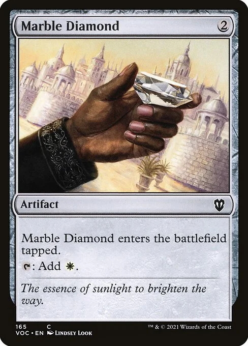 Marble Diamond, carta Magic di tipo Artifact illustrata da Lindsey Look