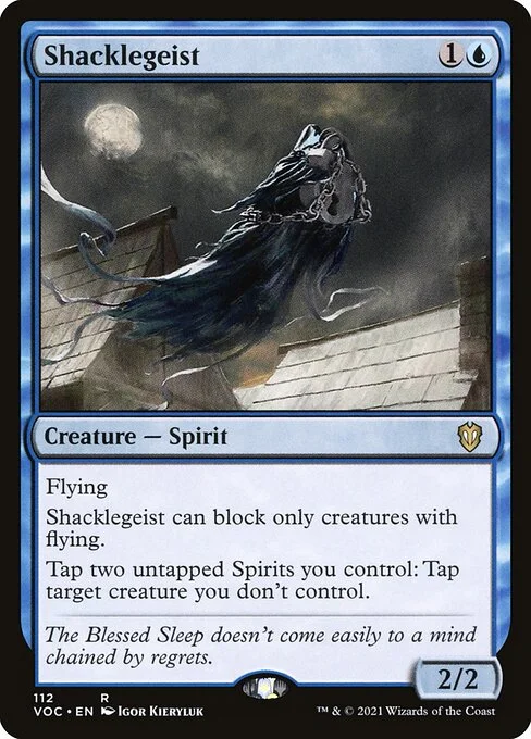 Shacklegeist, carta Magic di tipo Creature — Spirit illustrata da Igor Kieryluk