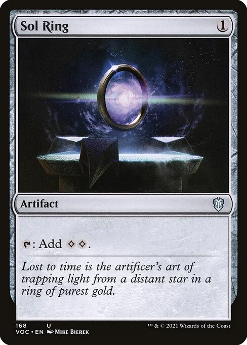 Sol Ring, carta Magic di tipo Artifact illustrata da Mike Bierek