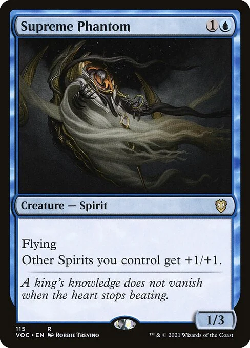 Supreme Phantom, carta Magic di tipo Creature — Spirit illustrata da Robbie Trevino