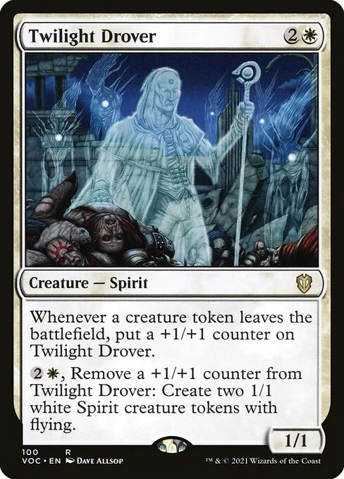Twilight Drover, carta Magic di tipo Creature — Spirit illustrata da Dave Allsop