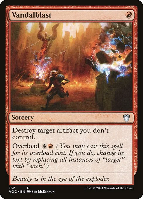 Vandalblast, carta Magic di tipo Sorcery illustrata da Seb McKinnon