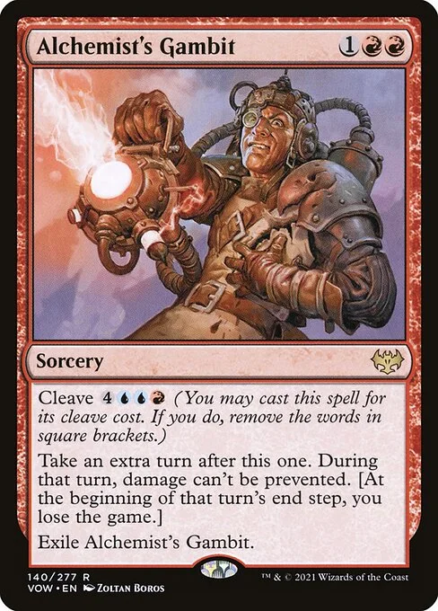Alchemist's Gambit, carta Magic di tipo Sorcery illustrata da Zoltan Boros