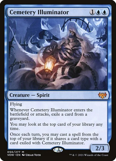 Cemetery Illuminator, carta Magic di tipo Creature — Spirit illustrata da Uriah Voth