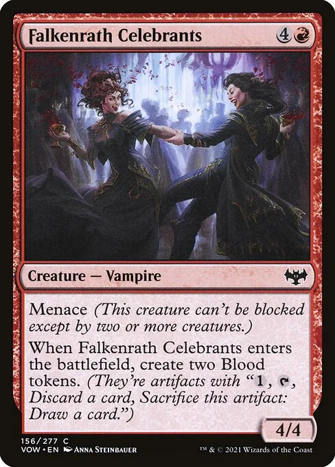 Falkenrath Celebrants, carta Magic di tipo Creature — Vampire illustrata da Anna Steinbauer