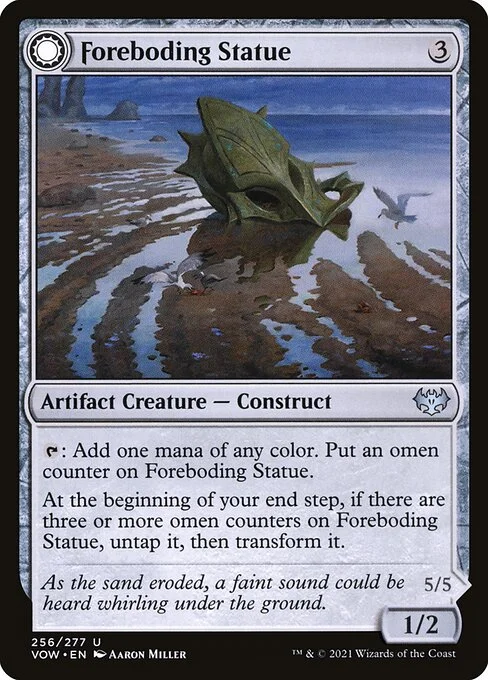 Foreboding Statue // Forsaken Thresher, carta Magic di tipo Artifact Creature — Construct // Artifact Creature — Construct illustrata da Aaron Miller