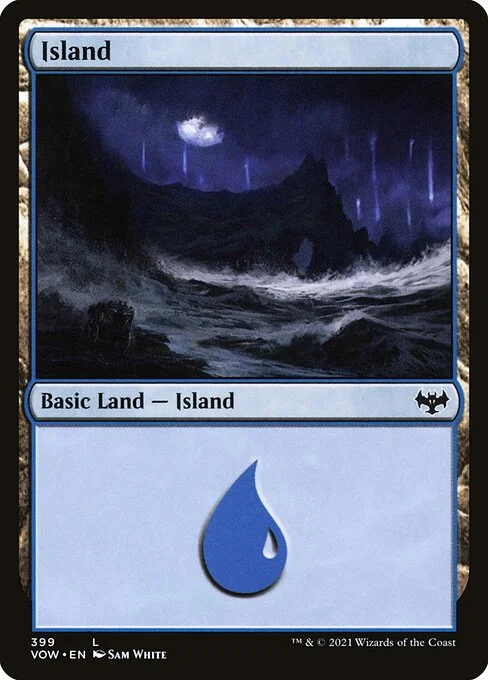 Island, carta Magic di tipo Basic Land — Island illustrata da Sam White