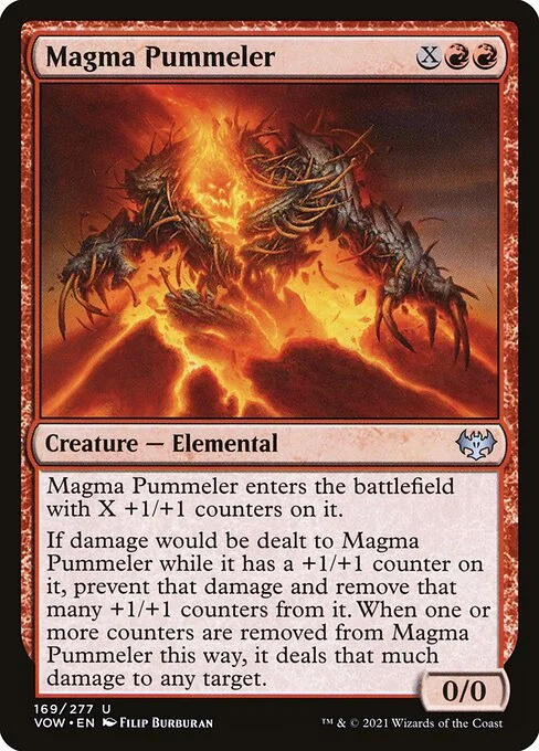 Magma Pummeler, carta Magic di tipo Creature — Elemental illustrata da Filip Burburan