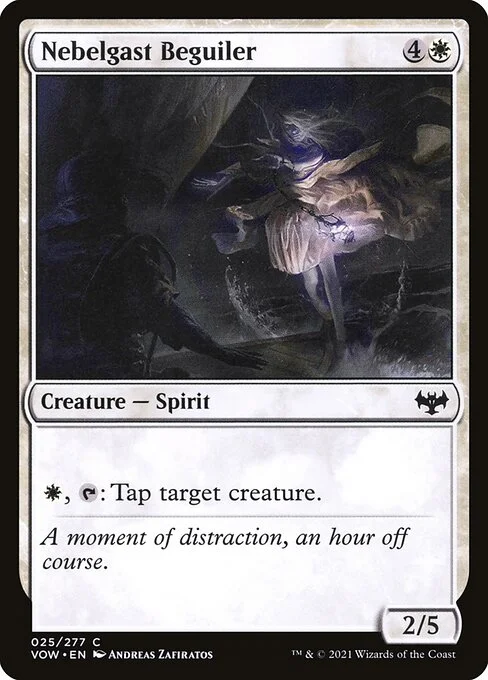 Nebelgast Beguiler, carta Magic di tipo Creature — Spirit illustrata da Andreas Zafiratos
