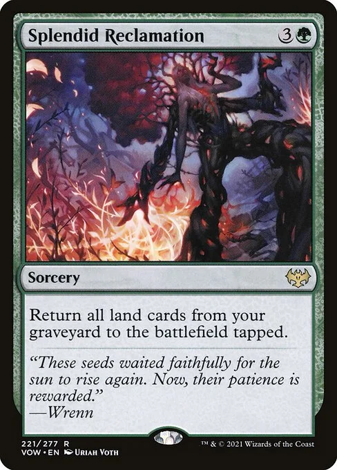 Splendid Reclamation, carta Magic di tipo Sorcery illustrata da Uriah Voth