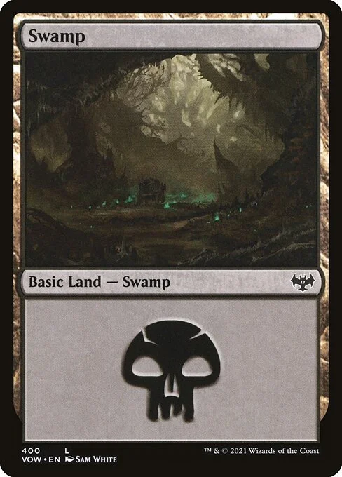Swamp, carta Magic di tipo Basic Land — Swamp illustrata da Sam White