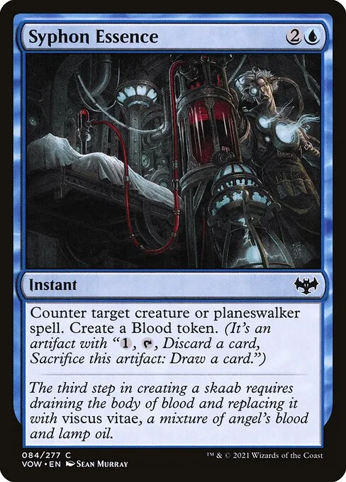 Syphon Essence, carta Magic di tipo Instant illustrata da Sean Murray