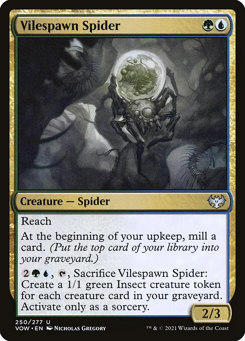Vilespawn Spider, carta Magic di tipo Creature — Spider illustrata da Nicholas Gregory