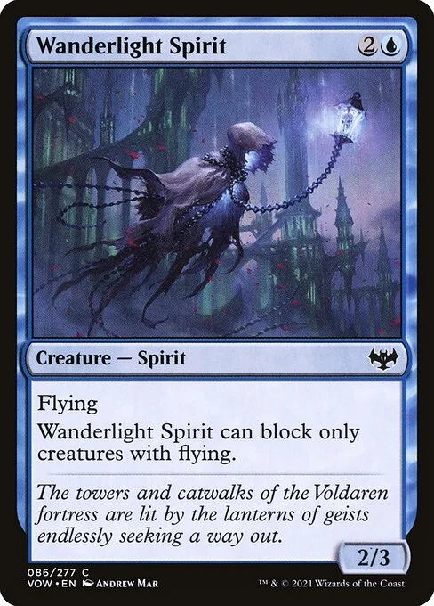 Wanderlight Spirit, carta Magic di tipo Creature — Spirit illustrata da Andrew Mar