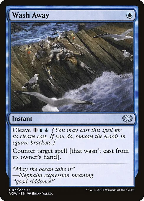 Wash Away, carta Magic di tipo Instant illustrata da Brian Valeza