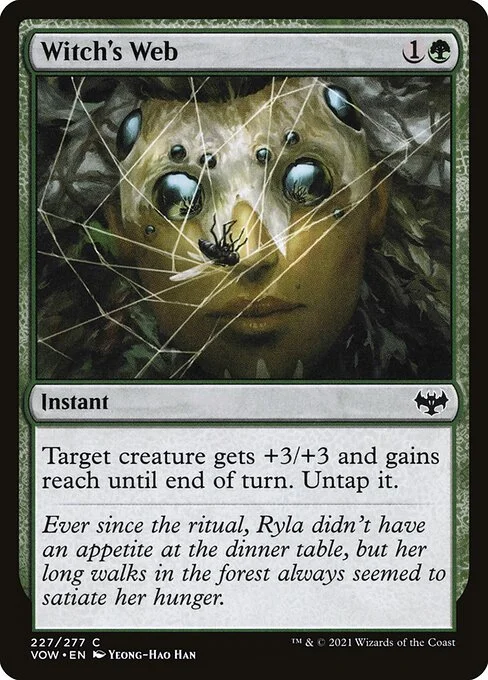Witch's Web, carta Magic di tipo Instant illustrata da Yeong-Hao Han