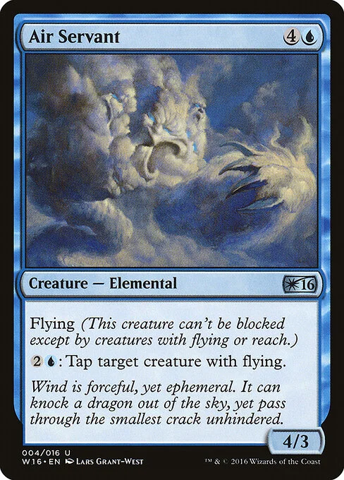 Air Servant, carta Magic di tipo Creature — Elemental illustrata da Lars Grant-West