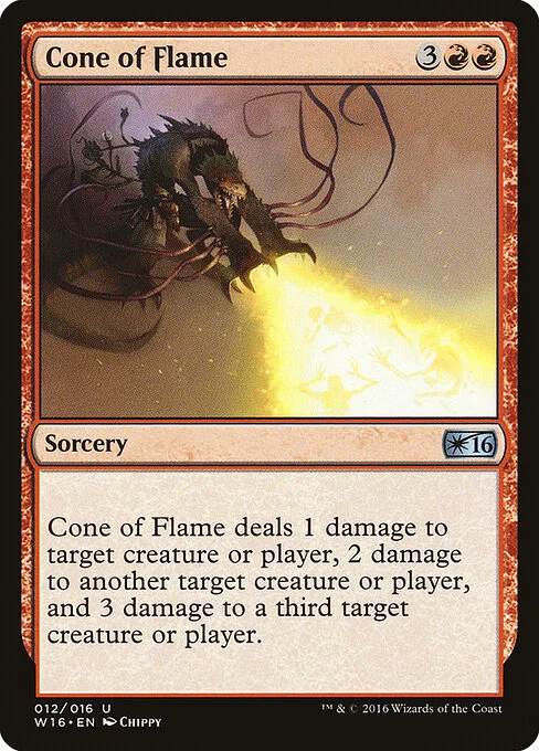 Cone of Flame, carta Magic di tipo Sorcery illustrata da Chippy