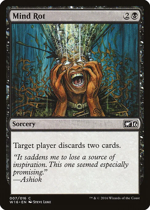 Mind Rot, carta Magic di tipo Sorcery illustrata da Steve Luke
