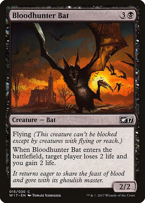 Bloodhunter Bat, carta Magic di tipo Creature — Bat illustrata da Tomasz Jedruszek