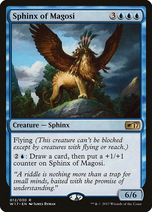 Sphinx of Magosi, carta Magic di tipo Creature — Sphinx illustrata da James Ryman