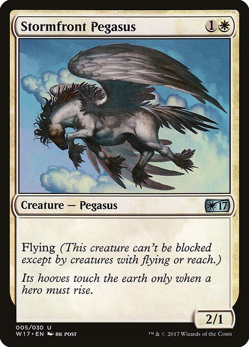 Stormfront Pegasus, carta Magic di tipo Creature — Pegasus illustrata da rk post