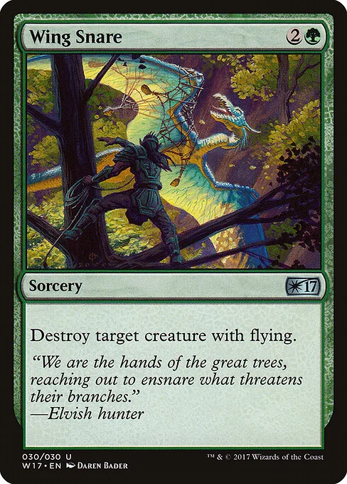 Wing Snare, carta Magic di tipo Sorcery illustrata da Daren Bader