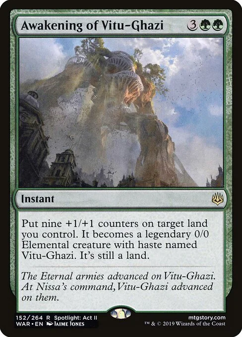 Awakening of Vitu-Ghazi, carta Magic di tipo Instant illustrata da Jaime Jones