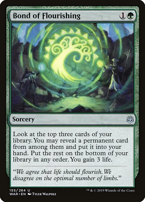 Bond of Flourishing, carta Magic di tipo Sorcery illustrata da Tyler Walpole