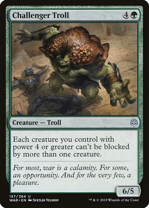 Challenger Troll, carta Magic di tipo Creature — Troll illustrata da Svetlin Velinov