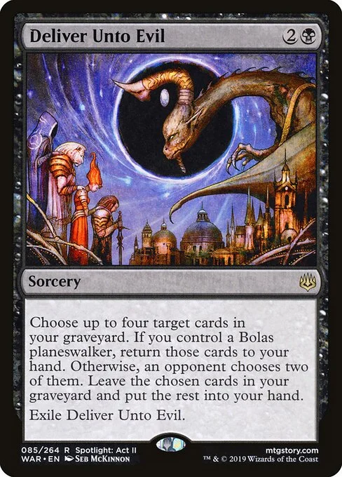 Deliver Unto Evil, carta Magic di tipo Sorcery illustrata da Seb McKinnon