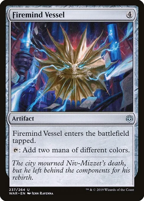 Firemind Vessel, carta Magic di tipo Artifact illustrata da Ravenna Tran