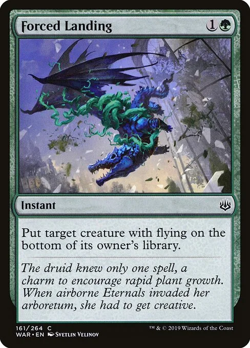 Forced Landing, carta Magic di tipo Instant illustrata da Svetlin Velinov