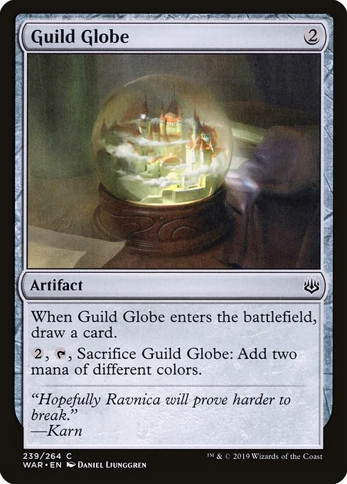 Guild Globe, carta Magic di tipo Artifact illustrata da Daniel Ljunggren