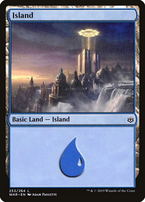 Island, carta Magic di tipo Basic Land — Island illustrata da Adam Paquette